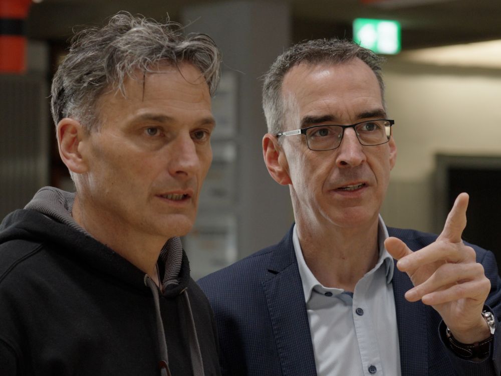 Martin Reichert und Dirk Timmermann im Gespräch miteinander